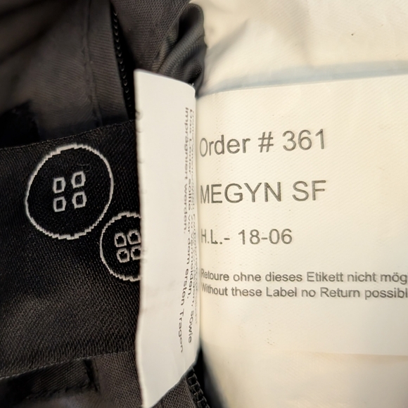 Mauritius "Megyn" Hooded Lambskin Leather Moto Jacket - Brown Size 8 Slim Fit - Picture 11 of 11